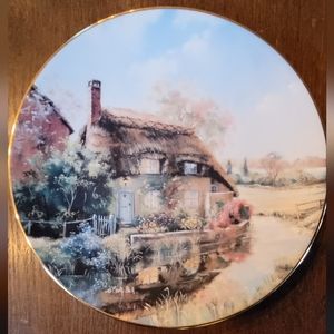 Vintage 1990's Marty Bell Murrle Cottage Plate